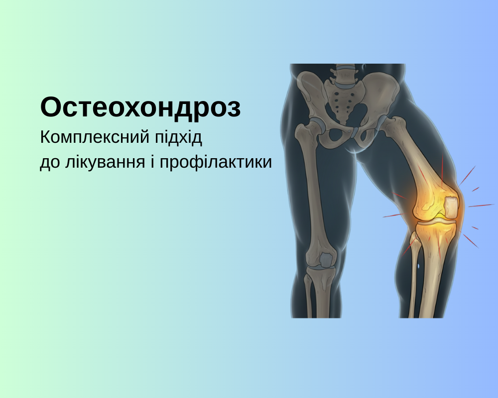 Остеохондроз: Комплексний підхід до лікування і профілактики