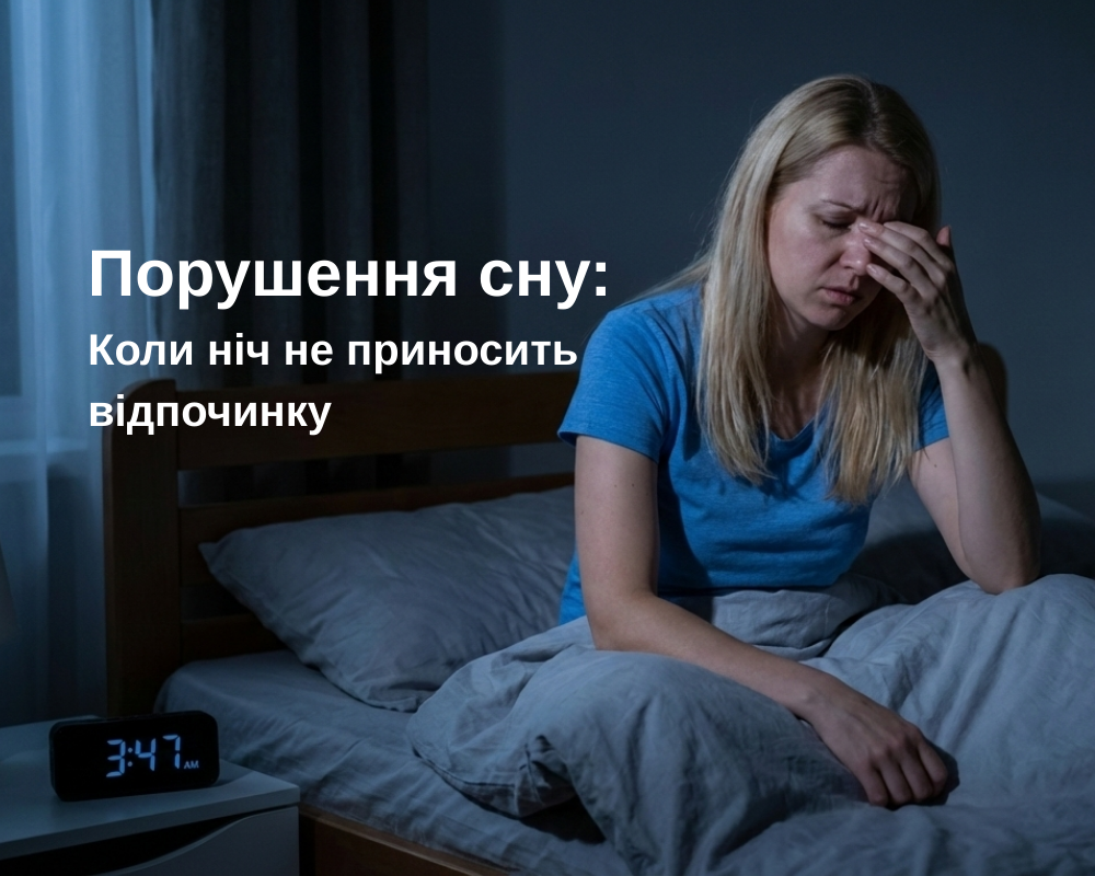 Порушення сну: Коли ніч не приносить відпочинку
