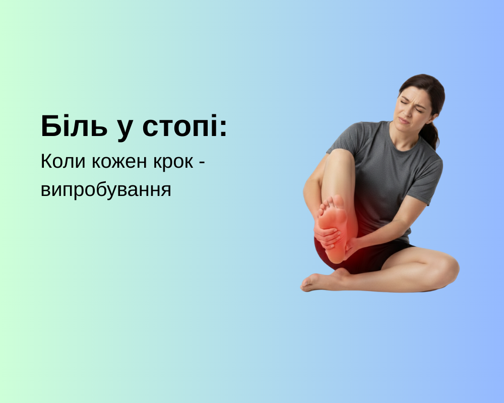 Біль у стопі: Коли кожен крок – випробування