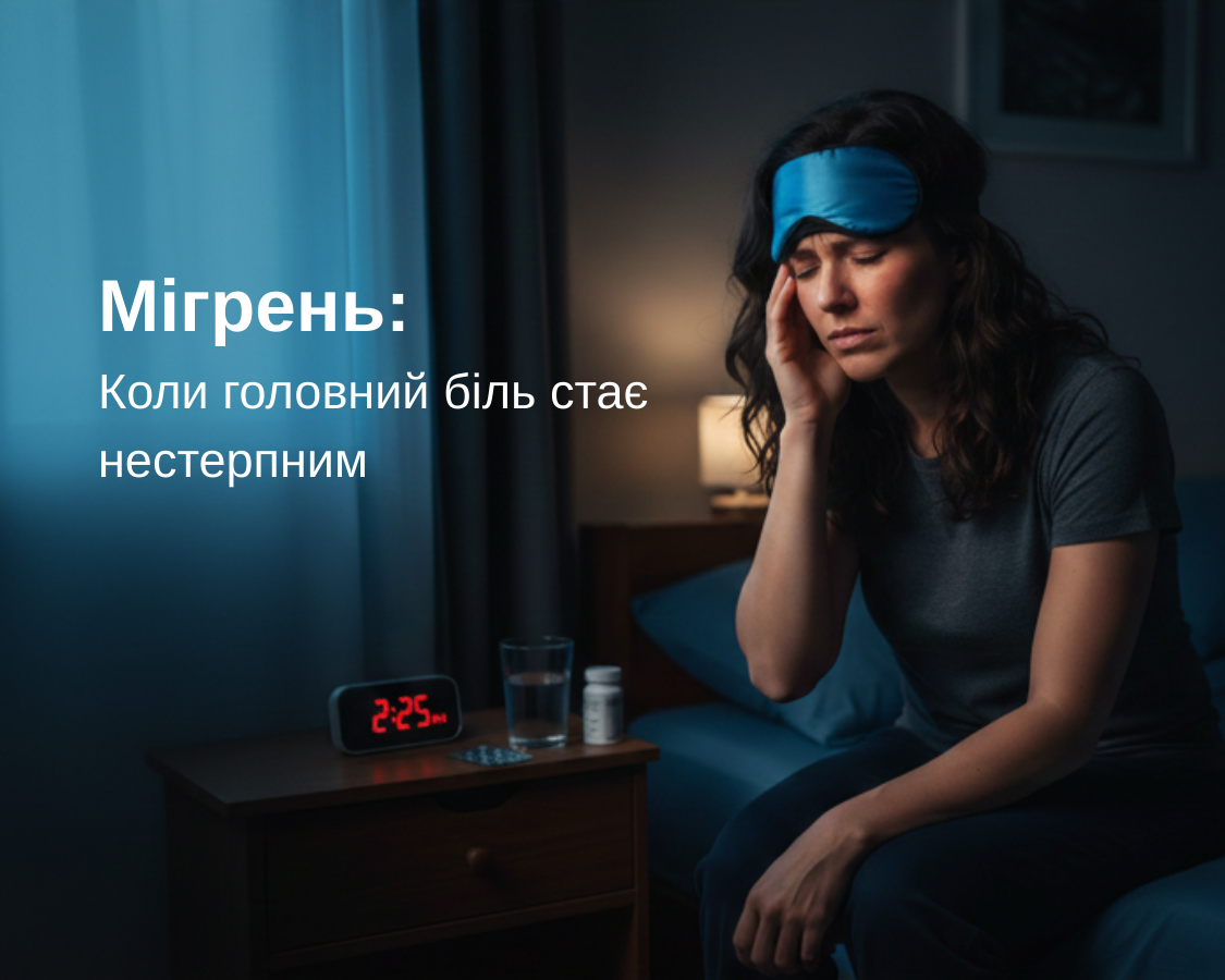 Мігрень: Коли головний біль стає нестерпним